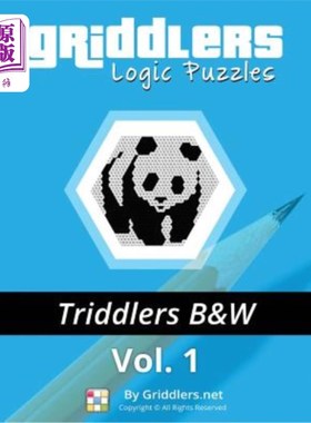 海外直订Griddlers Logic Puzzles - Triddlers Black and White Griddler逻辑谜题-Triddler黑白