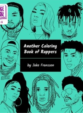 海外直订Another Coloring Book of Rappers 另一本说唱歌手的彩绘书