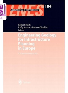 海外直订Engineering Geology for Infrastructure Planning in Europe: A European Perspectiv 欧洲基础设施规划的工程地质