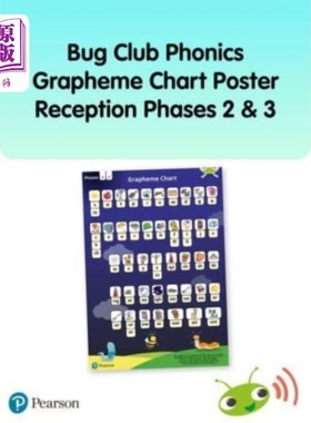 海外直订Bug Club Phonics Grapheme Reception Poster Bug Club Phonics Grapheme接待海报
