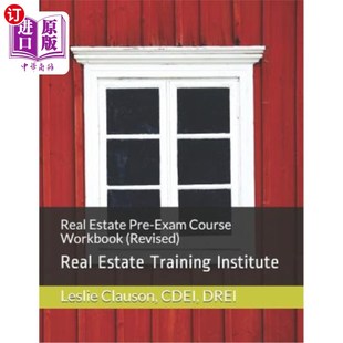 修订 Workbook Estate 房地产预考课程手册 Real Revised Course Training ： Pre 海外直订Real Institute Exam