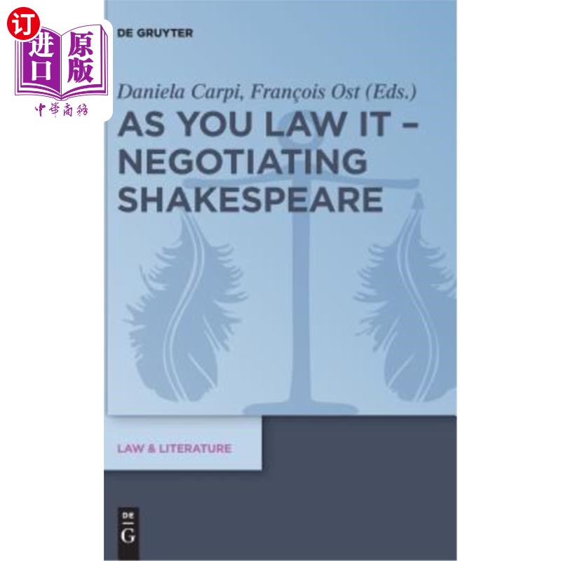 海外直订As You Law It - Negotiating Shakespeare 如你所愿——谈判莎士比亚