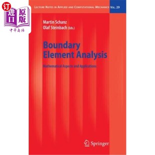 Mathematical Aspects 分析 Element 数学方面与应用 边界元 Analysis Applications 海外直订Boundary and