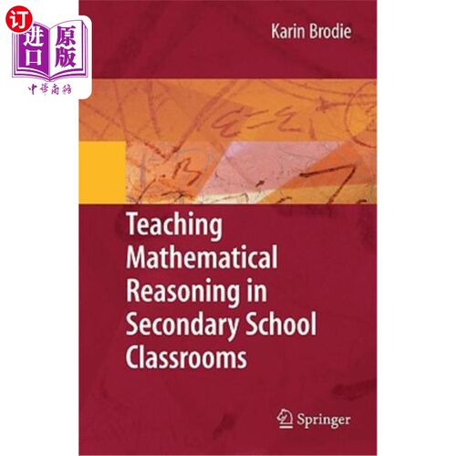海外直订Teaching Mathematical Reasoning in Secondary School Classrooms 中学数学推理课堂教学