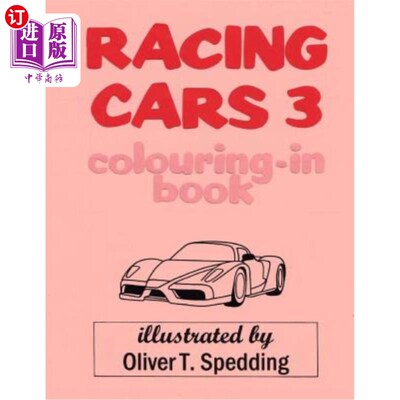 海外直订Racing Cars 3 Colouring-In Book 赛车3册着色