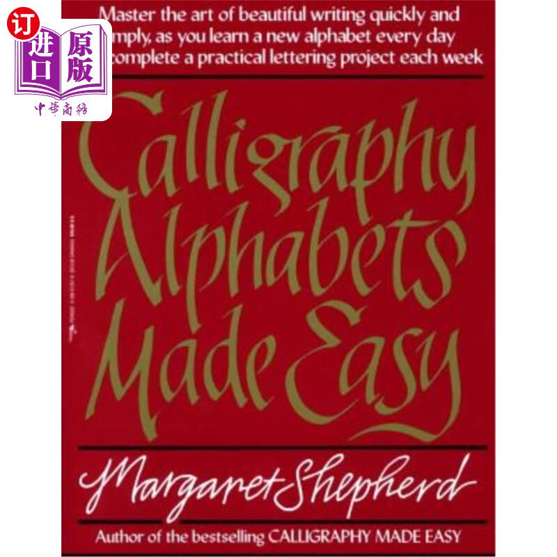 海外直订Calligraphy Alphabets Made Easy 书法字母很容易