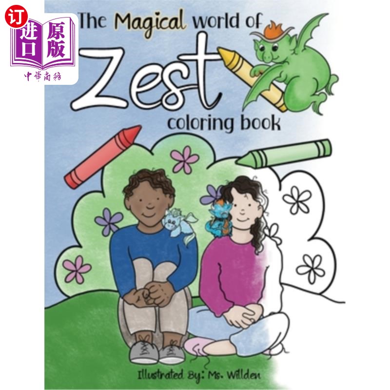 海外直订The Magical World of Zest Coloring Book 神奇世界的热情填色书