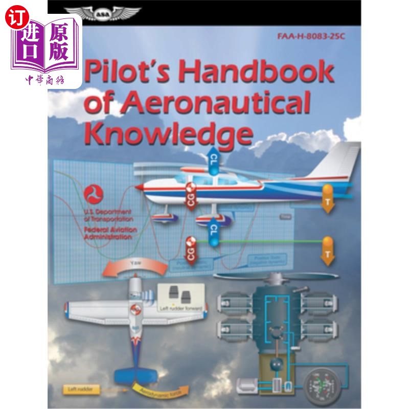 海外直订Pilot's Handbook of Aeronautical Knowledge (2024): Faa-H-8083-25c 飞行员手册的航空知识（2024）：Faa-H-8083-