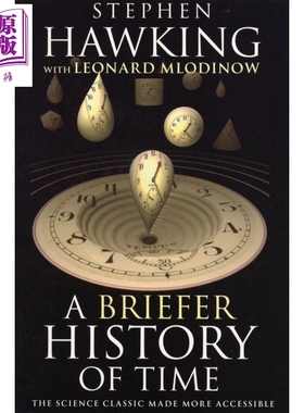 霍金 时间简史 普及版 科学文献 A Briefer History of Time 英文原版 Stephen Hawking【中商原版】