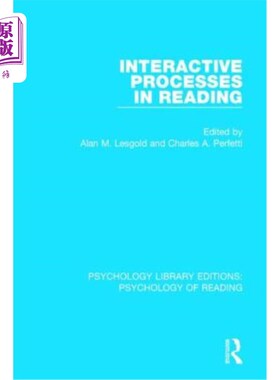海外直订Interactive Processes in Reading 阅读中的互动过程