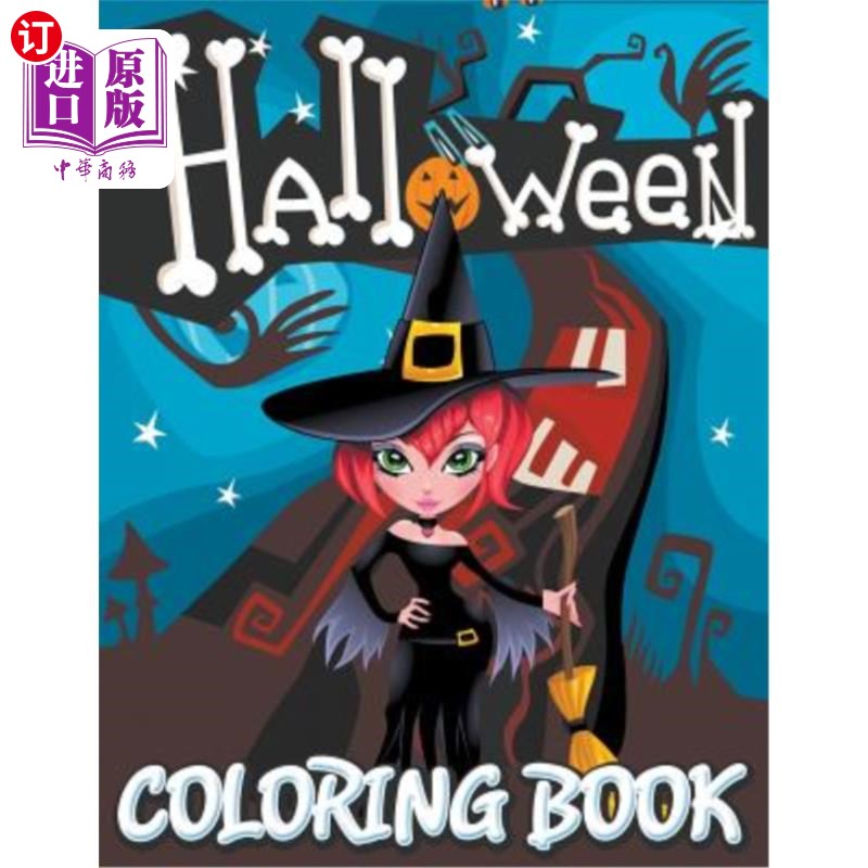 海外直订Halloween Coloring Book (Jumbo Size) 万圣节彩绘书(大号)
