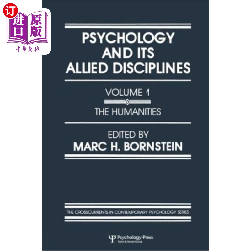海外直订Psychology and Its Allied Disciplines: Volume 1: Psychology and the Humanities 心理学及其相关学科:第一卷:心