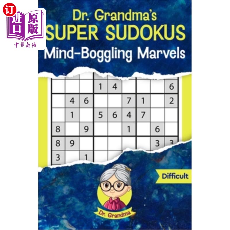 海外直订Dr. Grandma's Super Sudokus: Mind-Boggling Marvels 奶奶医生的超级数独：令人难以置信的奇迹
