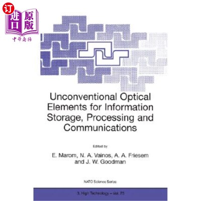 海外直订Unconventional Optical Elements for Information Storage, Processing and Communic 信息存储、处理和通信用非常