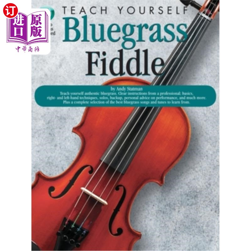 海外直订Teach Yourself Bluegrass Fiddle [With Audio CD] 自学蓝草小提琴