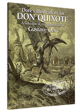 Dore's Illustrations for Don Quixote 古斯塔夫多雷 堂吉诃德插图集 进口艺术 Gustave Dore古斯塔夫多雷【中商原版】