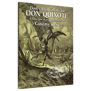 预售 Dore's Illustrations for Don Quixote 古斯塔夫多雷 堂吉诃德插图集 进口艺术 Gustave Dore古斯塔夫多雷【中商原版】
