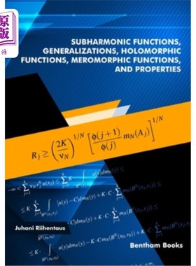 海外直订Subharmonic Functions, Generalizations, Holomorphic Functions, Meromorphic Funct 亚谐波函数，广义函数，全纯