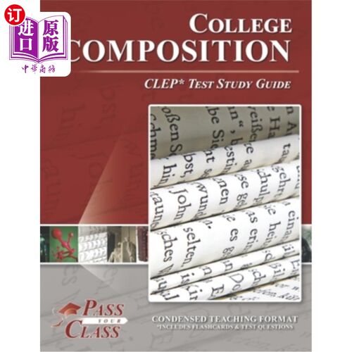 海外直订College Composition CLEP Test Study Guide 大学作文CLEP考试学习指南