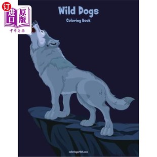 Book Coloring Dogs 海外直订Wild