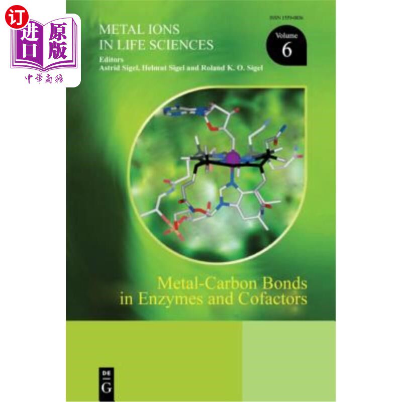 海外直订Metal-Carbon Bonds in Enzymes and Cofactors 酶和辅因子中的金属碳键