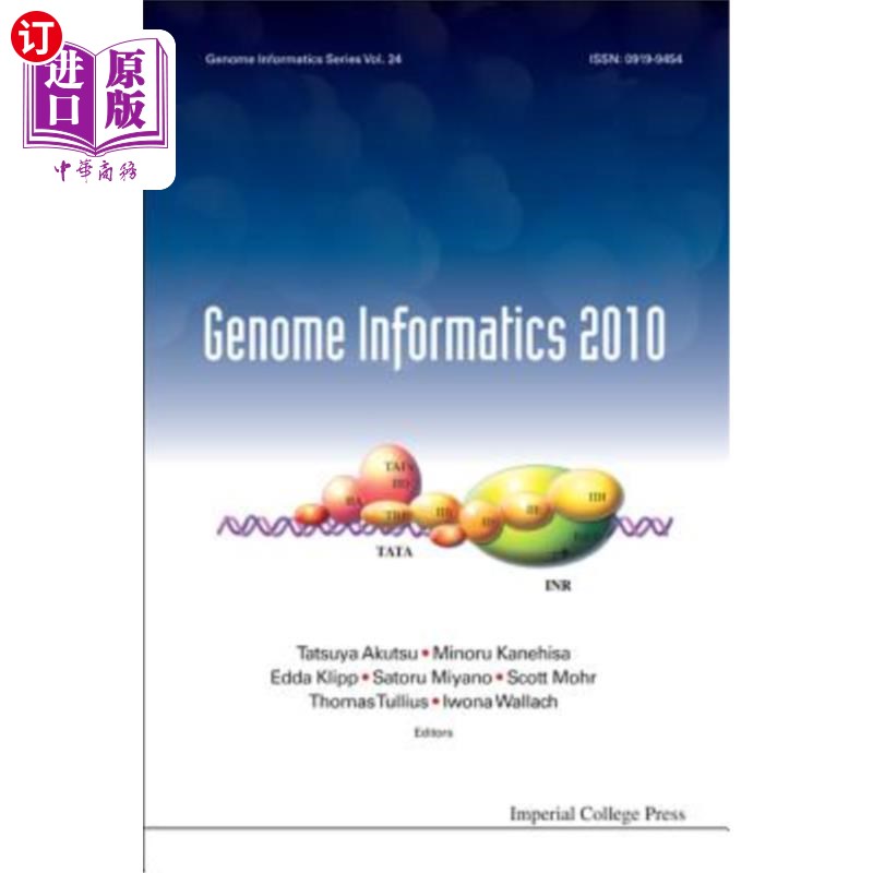 海外直订Genome Informatics 2010: Genome Informatics Series Vol. 24 - Proceedings of the  2010年基因组信息学：基因组
