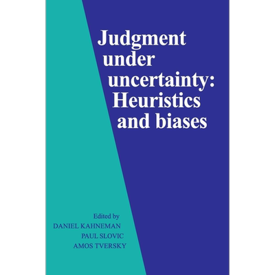 不确定状况下的判断 启发式和偏差 豆瓣高分 英文原版 Judgment under Uncertainty Daniel Kahneman【中商原版】