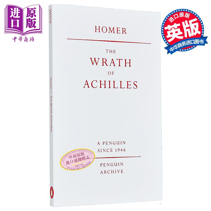 90周年企鹅档案系列 荷马 阿克琉斯的愤怒 Penguin Archive The Wrath of Achilles 英文原版 Homer【中商原版】