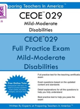 海外直订CEOE 029 Mild-Moderate Disabilities: CEOE 029 Certification Examinations for Okl CEOE 029轻度