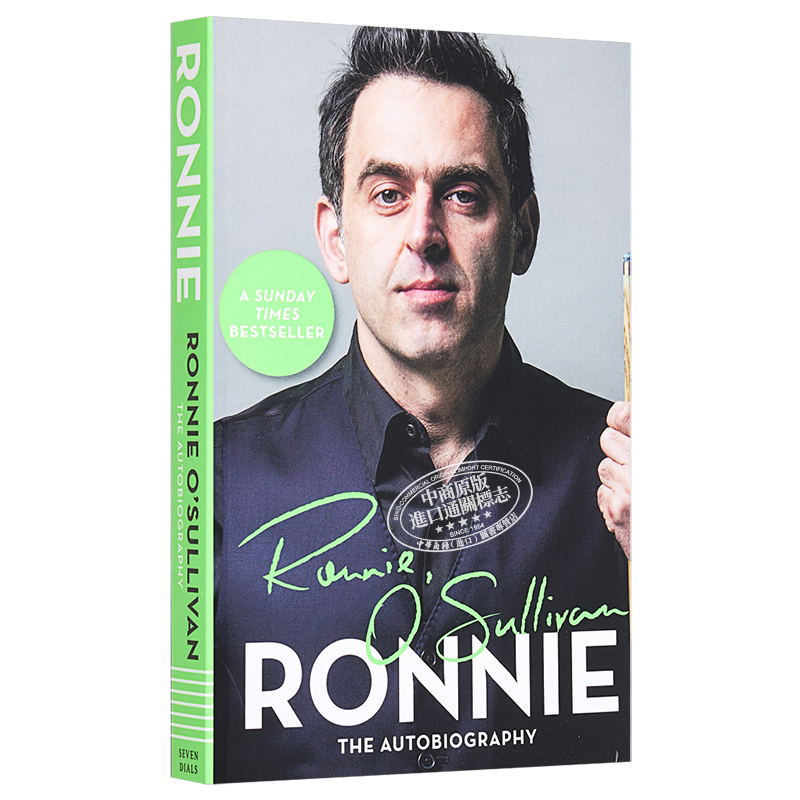预售 罗尼奥沙利文自传1 飞越迷梦 Ronnie 英文原版 Ronnie O'Sullivan 斯诺克运动员奥沙利文书奥沙利文周边