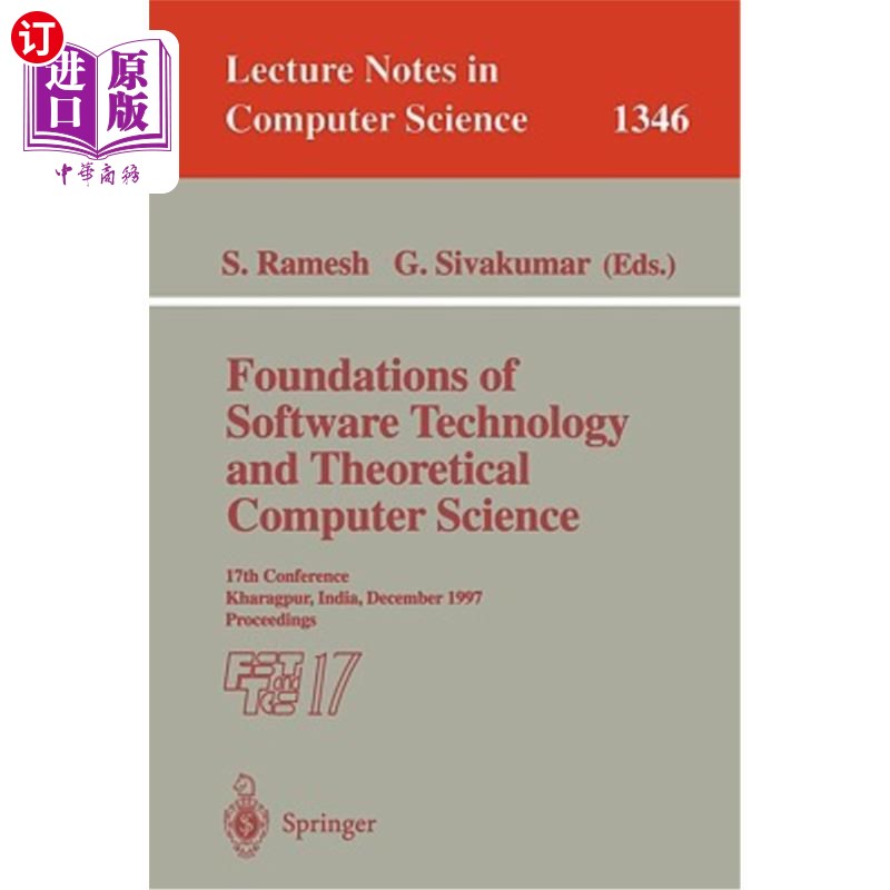 海外直订Foundations of Software Technology and Theoretical Computer Science: 17th Confer 软件技术和理论计算机科学基
