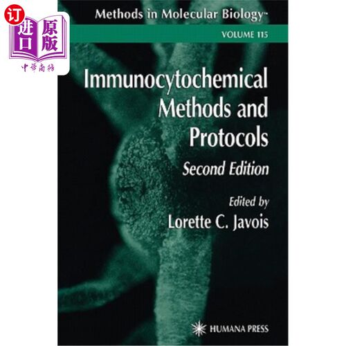 海外直订Immunocytochemical Methods and Protocols 免疫细胞化学方法和程序