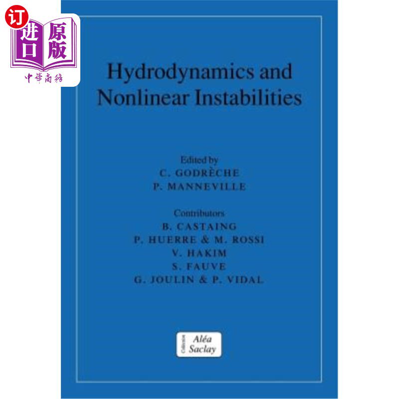 海外直订Hydrodynamics and Nonlinear Instabilities 流体动力学与非线性不稳定性