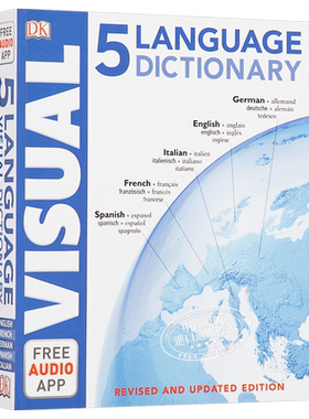 5 Language Visual Dictionary 英文原版 五种语言图解词典 DK【中商原版】