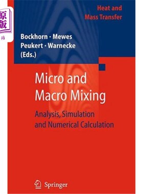 海外直订Micro and Macro Mixing: Analysis, Simulation and Numerical Calculation 微观和宏观混合：分析、模拟和数值计算