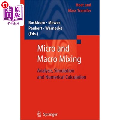 海外直订Micro and Macro Mixing: Analysis, Simulation and Numerical Calculation 微观和宏观混合：分析、模拟和数值计算