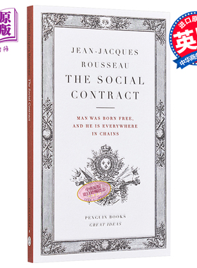 卢梭：社会契约论 英文原版 Penguin Great Ideas : The Social Contract Jean-Jacques Rousseau【中商原版】