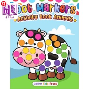 海外直订Dot Markers Activity Book Animals 点笔活动书动物