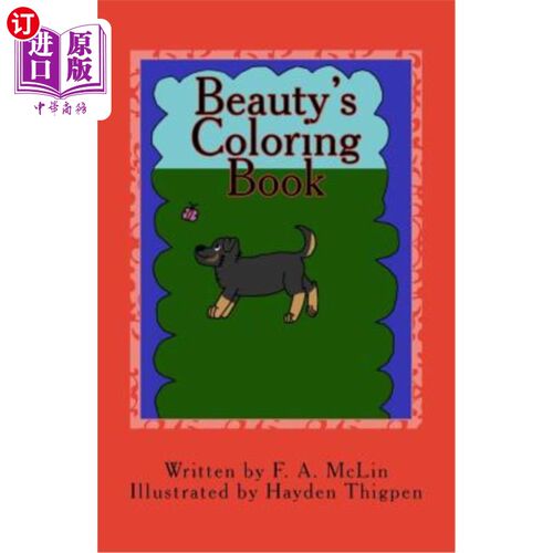 海外直订Beauty's Coloring Book 美丽的填色书