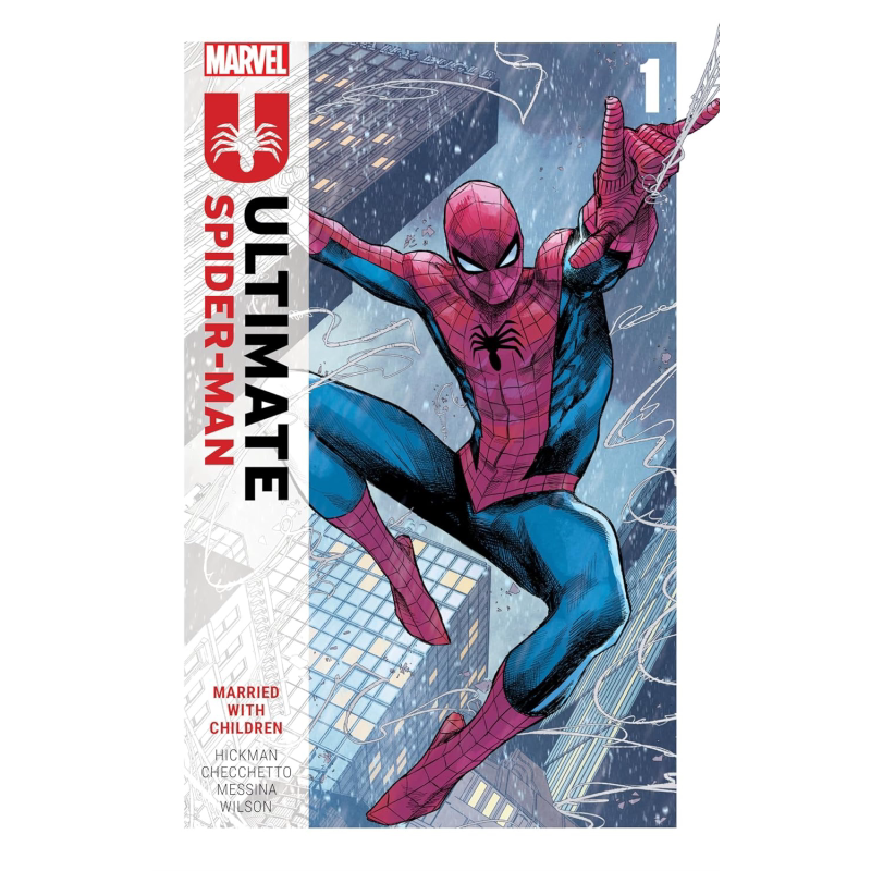 终极蜘蛛侠漫画英文原版第1卷 已婚生活 乔纳森希克曼 Ultimate Spider-Man Jonathan Hickman 蜘蛛侠漫画书蜘蛛侠周边
