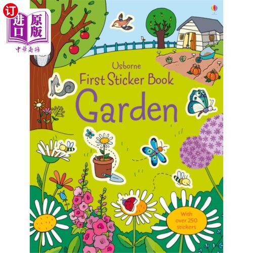 海外直订First Sticker Book Garden 第一个贴纸书花园