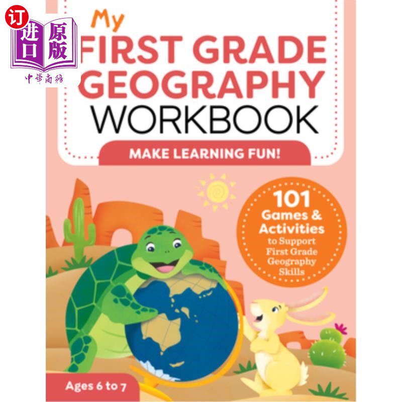 海外直订My First Grade Geography Workbook: 101 Games & Activities to Support First Grade 我的一年级地理作业:101个游