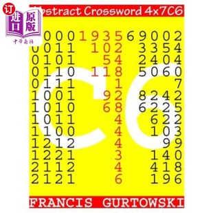 海外直订Abstract 摘要填字游戏4x7C6 Crossword 4x7C6