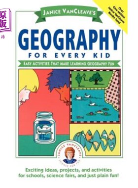 海外直订Janice Vancleave's Geography for Every Kid: Easy Activities That Make Learning G 珍妮丝·凡克利的《给每个孩