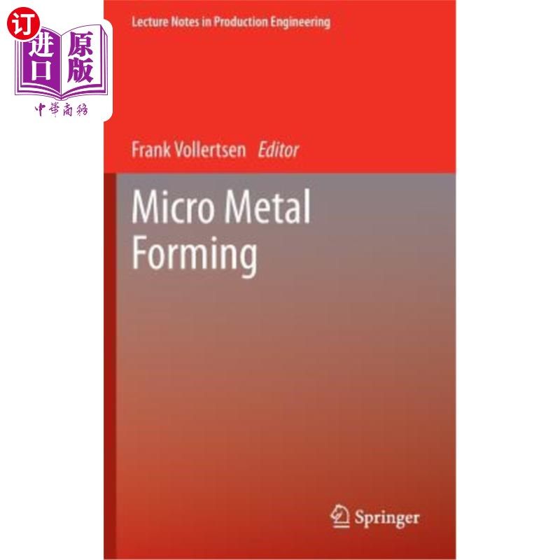海外直订Micro Metal Forming 微金属成形
