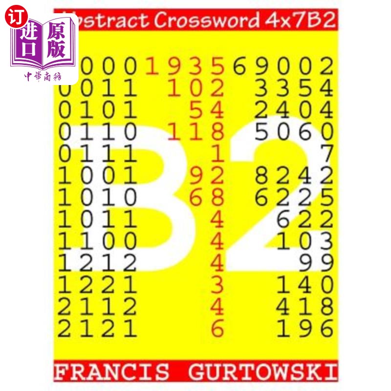 海外直订Abstract Crossword 4x7B2 摘要填字游戏4x7B2