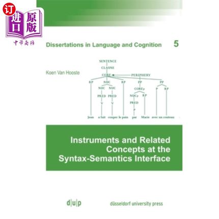 海外直订Instruments and Related Concepts at the Syntax-Semantics Interface 句法语义接口上的工具和相关概念