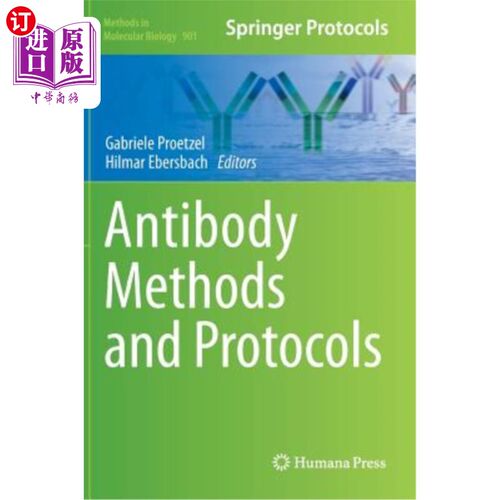 海外直订医药图书Antibody Methods and Protocols 抗体方法和协议