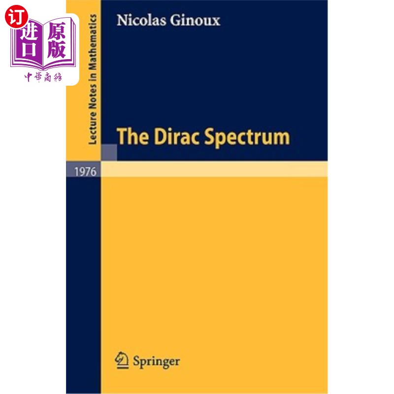 海外直订The Dirac Spectrum 狄拉克光谱