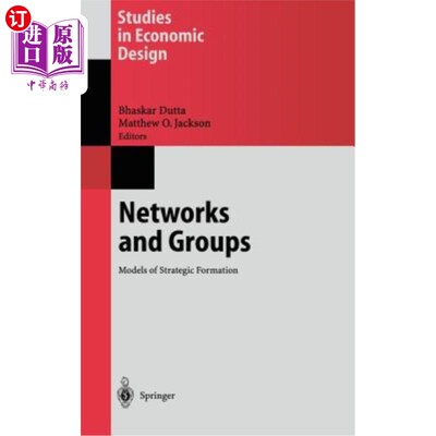 海外直订Networks and Groups: Models of Strategic Formation 和群体：战略形成模型